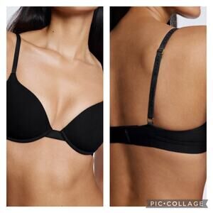Pepper Lift Up Bra Underwire Black Size 34B